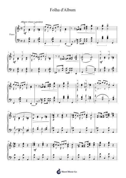 Folha d'Album 樂譜由 Oscar da Silva - 編曲 Mortion Woolftab