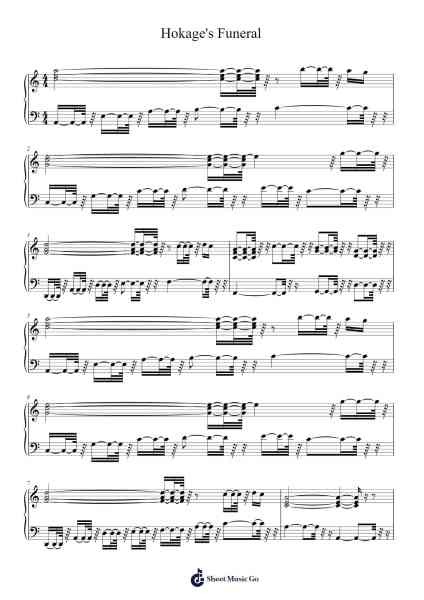Hokage's Funeral Sheet Music by -Arr.Lawwald