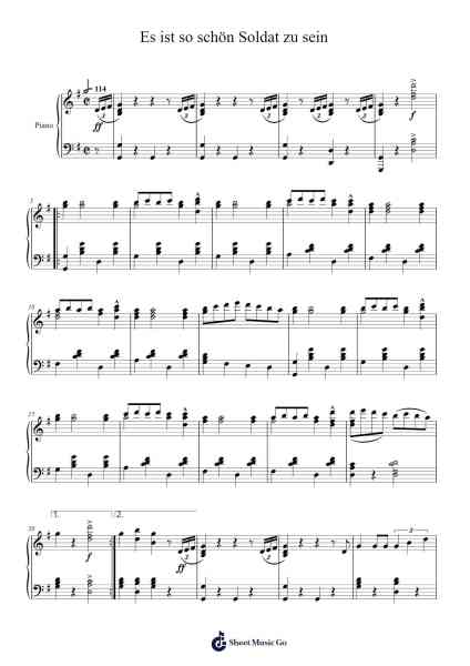 Es ist so schön Soldat zu sein Sheet Music by Herms Niel-Arr.Vefrank Graseph