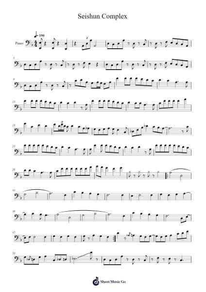 Seishun Complex Sheet Music by Kessoku Band-Arr.Maudtance Waybert