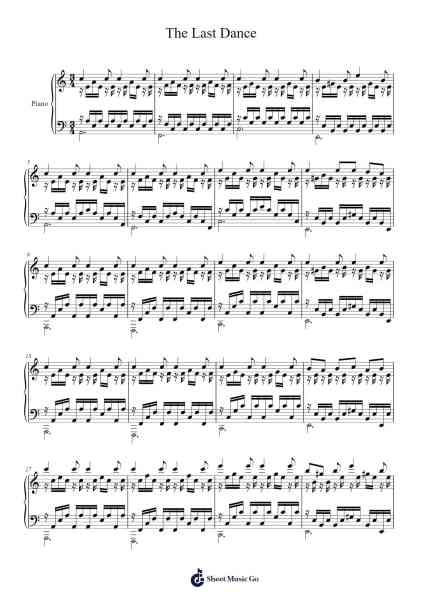 The Last Dance Sheet Music by Gabriel Quirós Sichar-Arr.Jofield