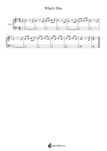 What's This Sheet Music by Danny Elfman-Arr.Derkyle