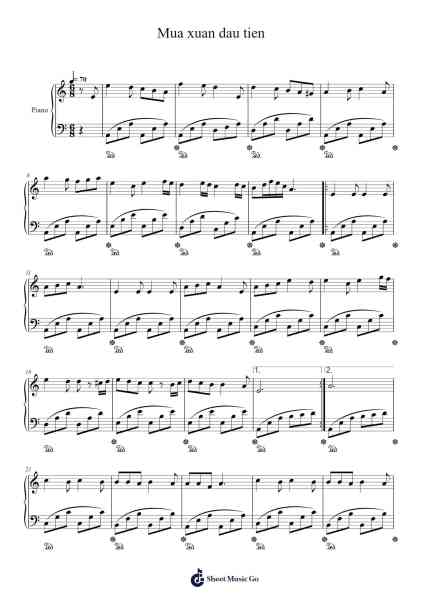 Mua xuan dau tien Sheet Music by Văn Cao-Arr.Viten Sun