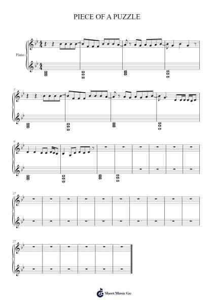 PIECE OF A PUZZLE Sheet Music by Stray Kids-Arr.Tesssaul