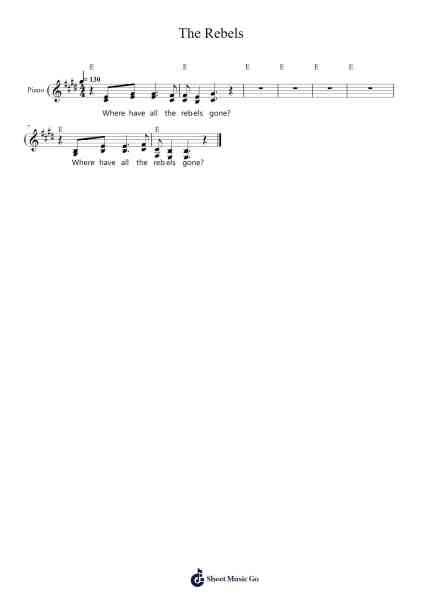 The Rebels Sheet Music by Eric Clapton-Arr.Osrias Drewnia