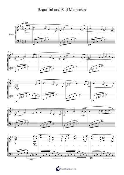 Beautiful and Sad Memories Sheet Music by Masao Aichi-Arr.Doyvan Kipholmes
