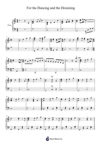 For The Dancing And The Dreaming Sheet Music by John Powell-Arr.Chamcarr Cherbard