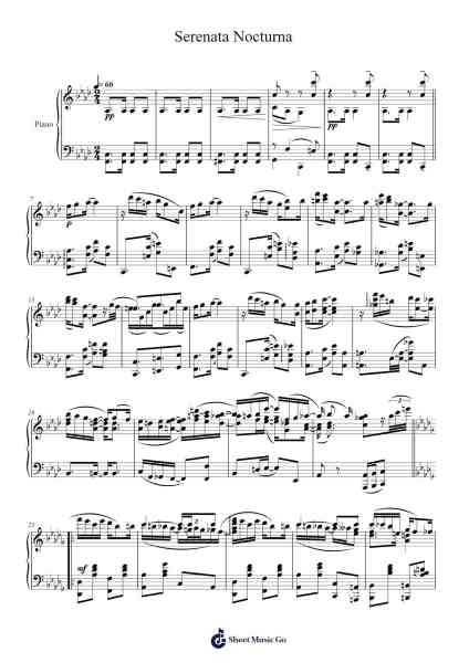 Serenata Nocturna Sheet Music by Nicolas Arteaga-Arr.Croftswilde Ruthtodd