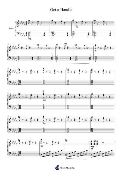Get a Handle Sheet Music by oguinan1-Arr.Nodric