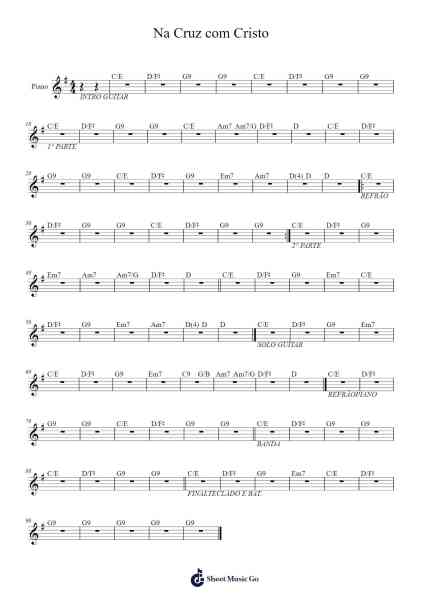 Na Cruz com Cristo Sheet Music by Dunnan Christric-Arr.Diabaird
