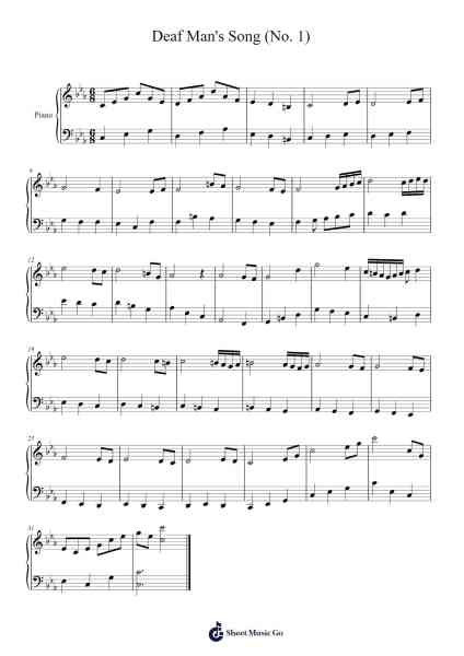 Deaf Man's Song (No. 1) Sheet Music by Hoycox-Arr.Laufield Blantra