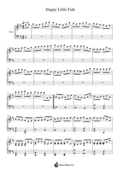 Happy Little Fish 樂譜由 Vingie - 編曲 Handre Raekiel