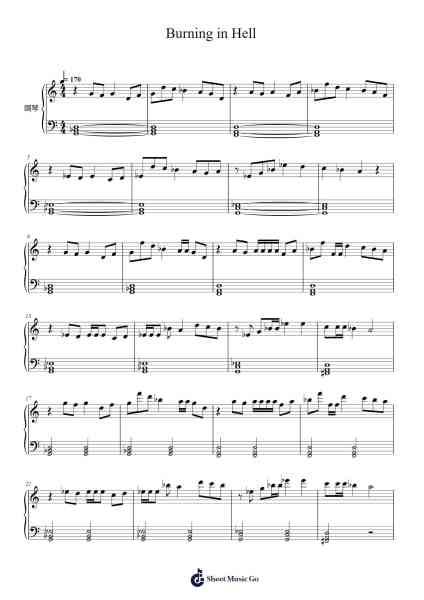 Burning in Hell Sheet Music by Louis-Arr.Kathmann