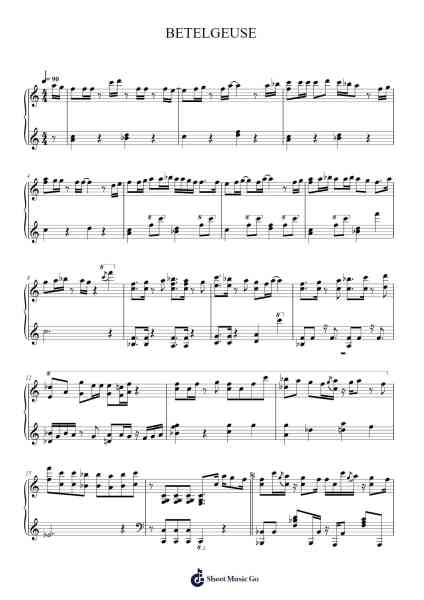 BETELGEUSE Sheet Music by 優里-Arr.Wykim Browningsnow