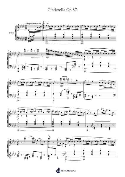 Cinderella, Op.87: Act I, No. 16, Winter Fairy Sheet Music by Sergei Prokofiev-Arr.Cofvey Fieldmeo