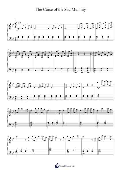The Curse of the Sad Mummy Sheet Music by Christian Linke-Arr.Aslan Wordford