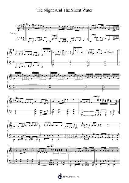 The Night And The Silent Water Sheet Music by Opeth-Arr.Feltrid