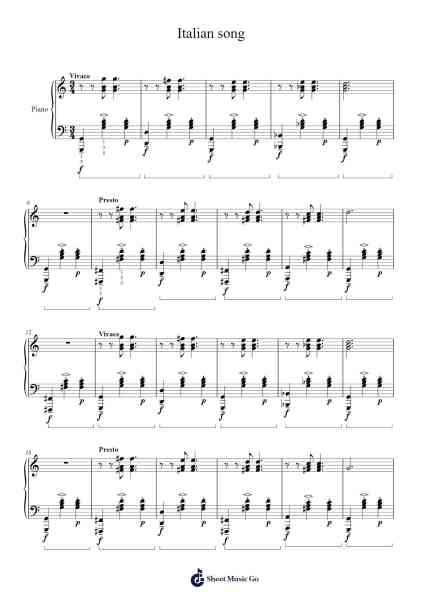 Italian Song Sheet Music by serrkan-Arr.Pullzie Willmiles