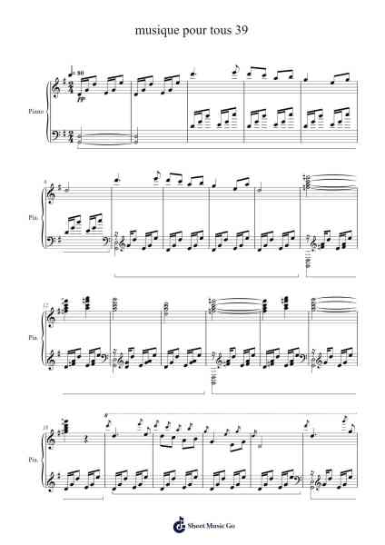 musique pour tous 39 Sheet Music by Pierre Coutant-Arr.Wykim Browningsnow