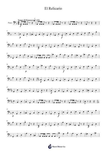 El Relicario Sheet Music by Jose Padilla-Arr.Consclife Gosden