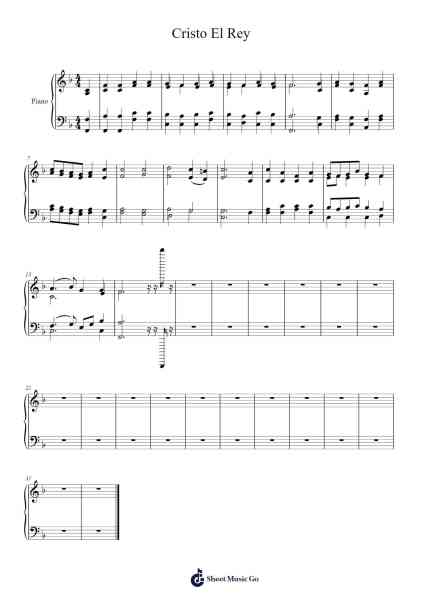 Cristo El Rey Sheet Music by Oliver Holden-Arr.Dempbeau Leighstone