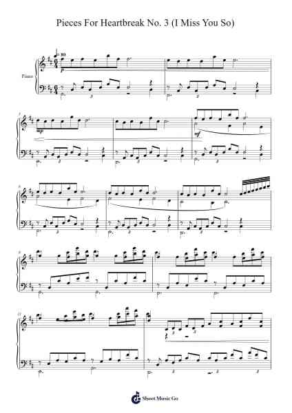 Pieces For Heartbreak No. 3 (I Miss You So) Sheet Music by Jose M. Flores-Arr.Thomgreg Woolfgou