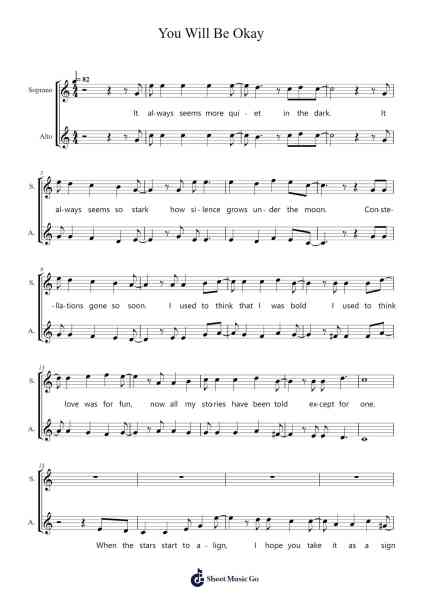 You Will Be Okay Sheet Music by Sam Haft-Arr.Phyldrich