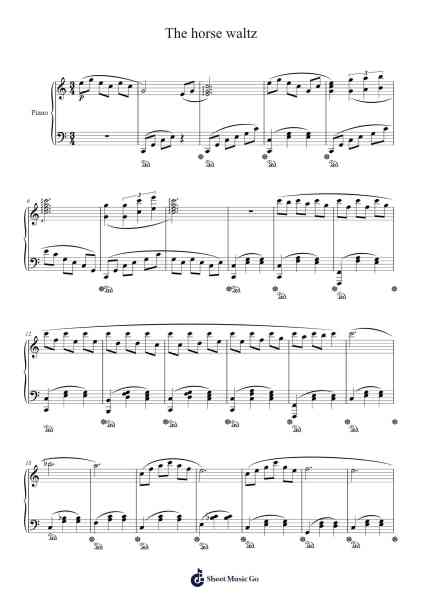 The horse waltz Sheet Music by C. E. Brandon-Arr.Deirrine Sisibyl
