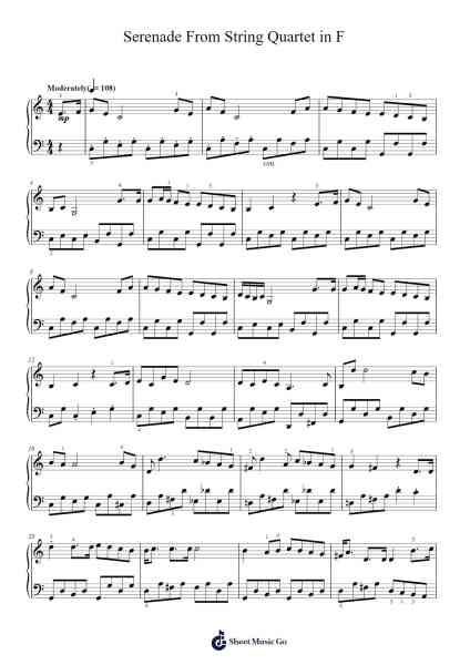Serenade from String Quartet in F Major, Op. 3, No. 5: Serenade (Andante cantabile) Sheet Music by Joseph Haydn-Arr.Brownegill Orbel
