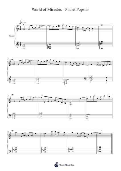 World of Miracles - Planet Popstar Sheet Music by Hirokazu Ando-Arr.Louann Bonpe
