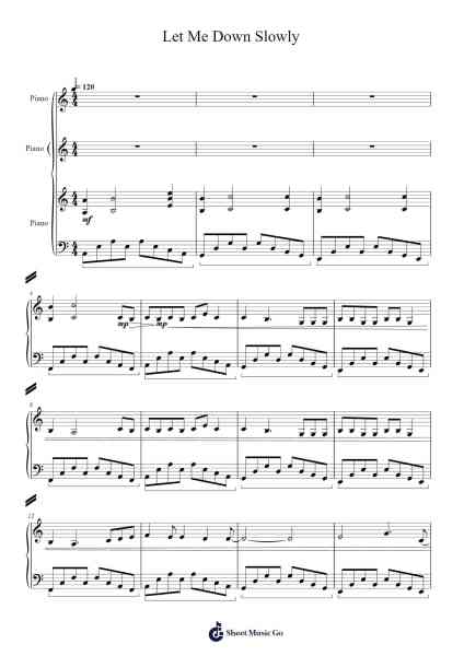 Let Me Down Slowly Sheet Music by Alec Benjamin-Arr.Yalegus