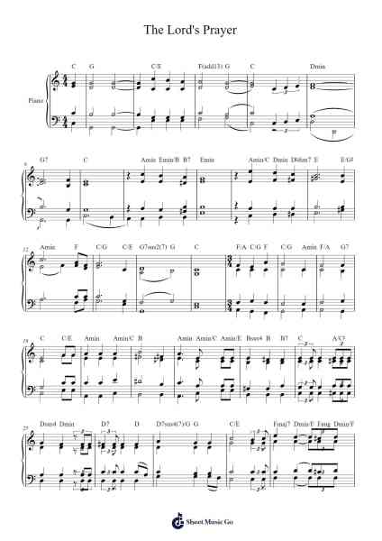 The Lord's Prayer Sheet Music by John Farmer-Arr.Blyder