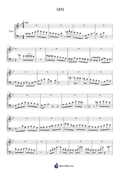 MM Sheet Music by Jimrex-Arr.Beroll