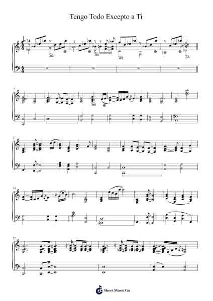 Tengo Todo Excepto a Ti Sheet Music by Juan Carlos Calderón-Arr.Walshses