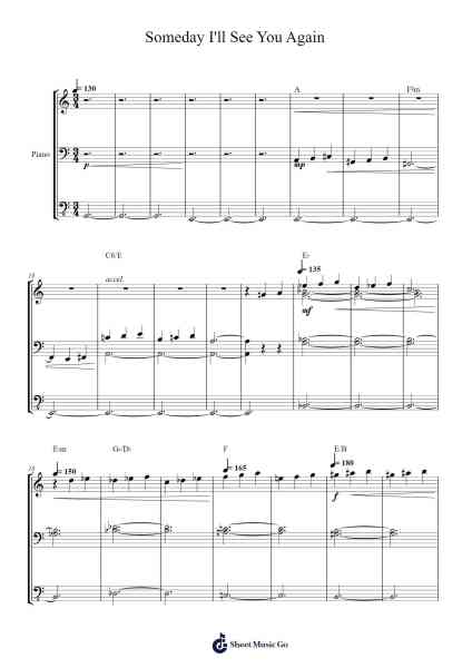 Someday I'll See You Again Sheet Music by Max Steiner-Arr.Cocroft Blairkins