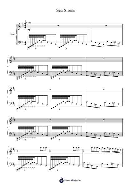 Sea Sirens Sheet Music by one-dan band-Arr.Croftlitt