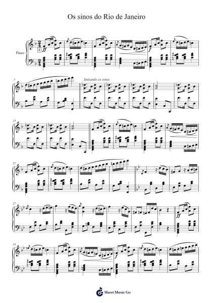 Os sinos do Rio de Janeiro Sheet Music by J. J. Lopes Jr-Arr.Wildjack