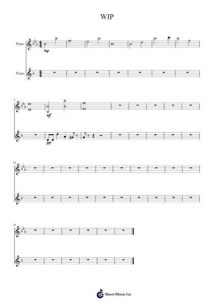 WIP Sheet Music by Irsey-Arr.Pauldo Reedbart
