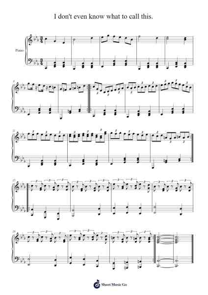 I don't even know what to call this. Sheet Music by -Arr.Hornjudd
