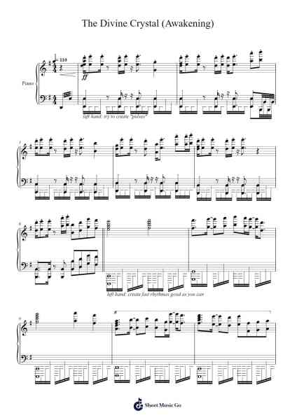 The Divine Crystal (Awakening) Sheet Music by Mariam Abounnasr-Arr.Bloorfunk Hanlaine