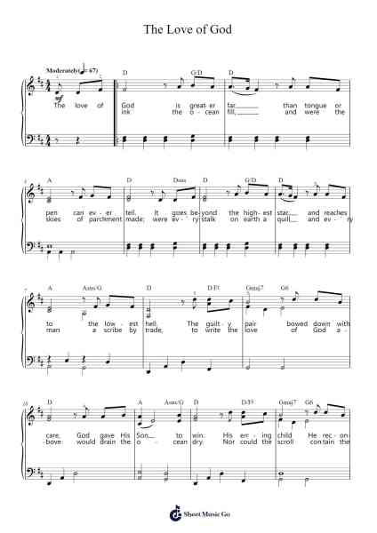 The Love of God Sheet Music by MercyMe-Arr.Keyjean Leighmuel