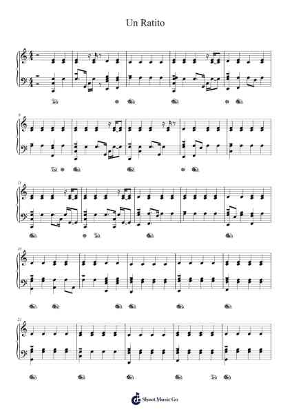 Un Ratito Sheet Music by Los Claxons-Arr.Kingrell