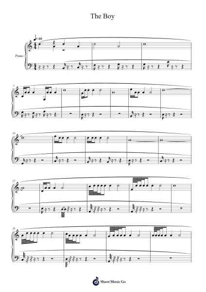 The Boy Sheet Music by Evebell-Arr.Ruthives Sibylxy