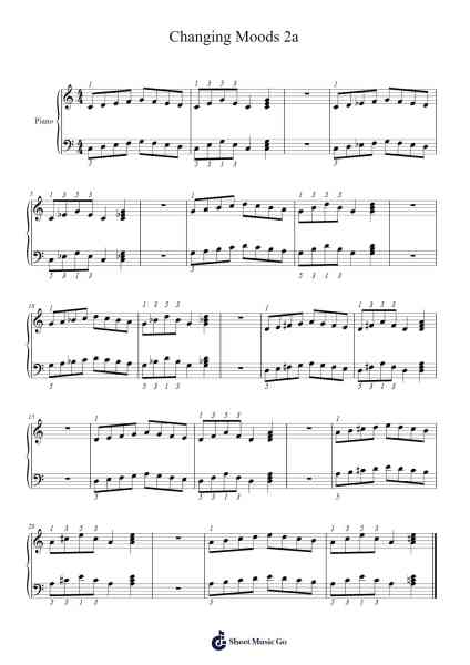 Changing Moods 2a Sheet Music by William Heller Nicholls-Arr.Mikejay Croftges