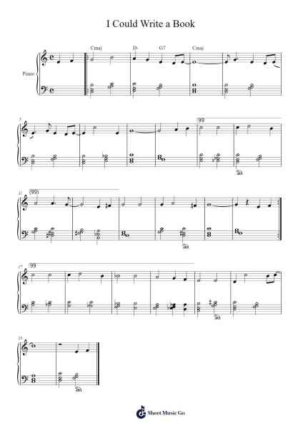 I Could Write a Book Sheet Music by Richard Rodgers-Arr.Fasil Murseph