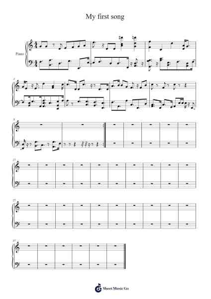 My first song Sheet Music by Souther Foxler-Arr.Blanes Poyale