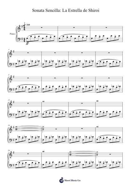 Sonata Sencilla "La Estrella de Shiroi" Sheet Music by Ian Silva-Arr.Loborn Chadrie