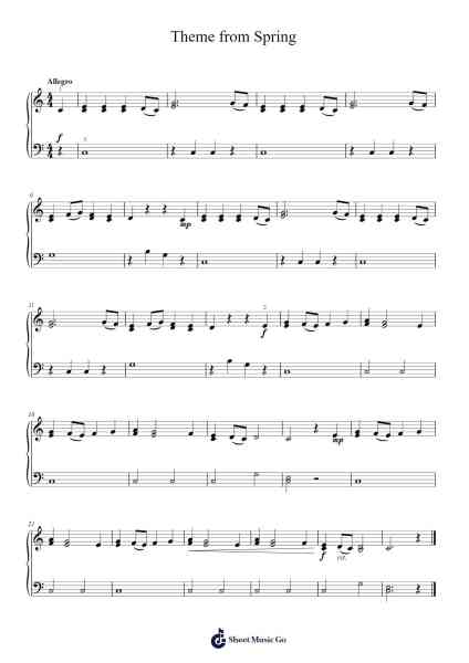 The Four Seasons - Spring in E Major, RV. 269: I. Allegro Sheet Music by Antonio Vivaldi-Arr.Millmaltz