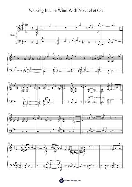 Walking In The Wind With No Jacket On Sheet Music by Lee Gerstmann-Arr.Philley Mabna