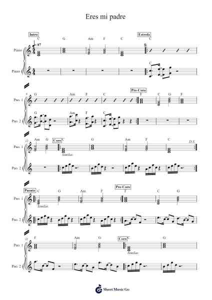 Eres mi padre Sheet Music by user654676162-Arr.Faulkvy